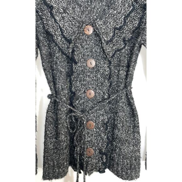 Nina Murati Mohair / Cotton / Acrylic Sweater - Size S - SO Soft! w/ Tie Belt - Picture 2 of 9